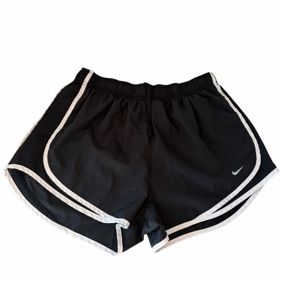 Nike Women’s Black & White Athletic Running Shorts – Size L - Picture 1 of 5